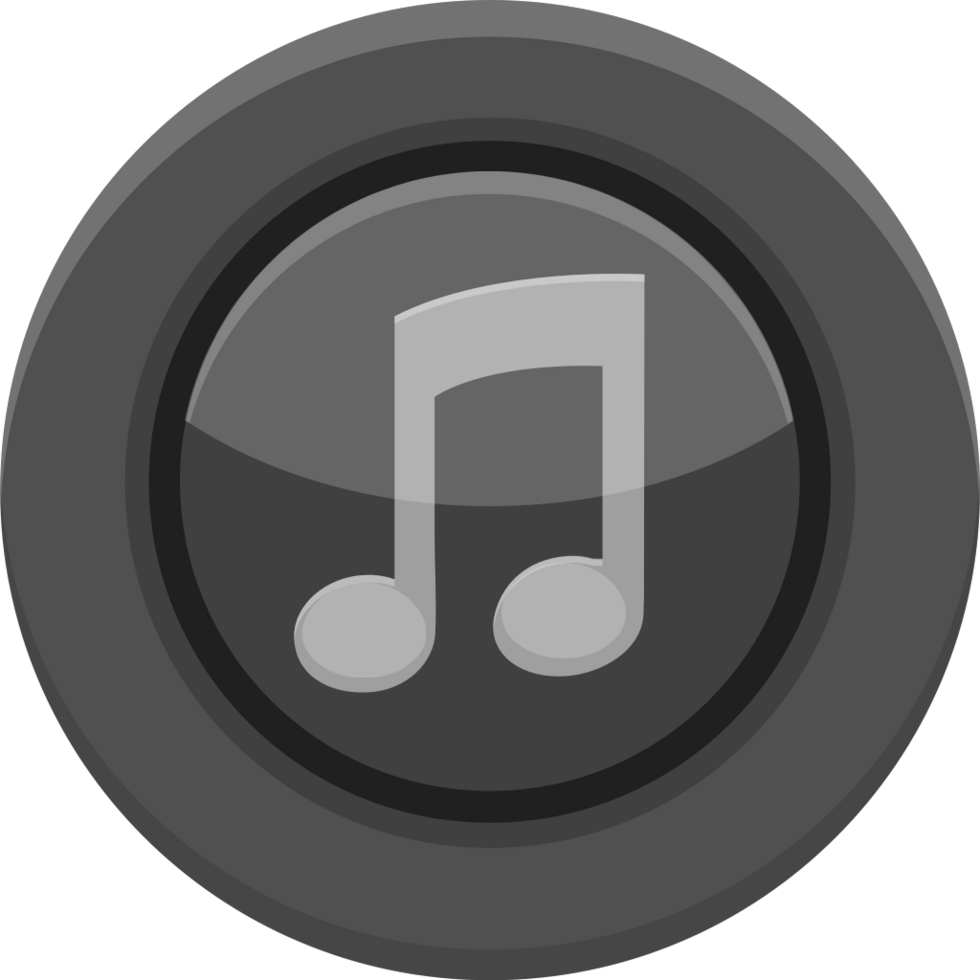 Music button vector