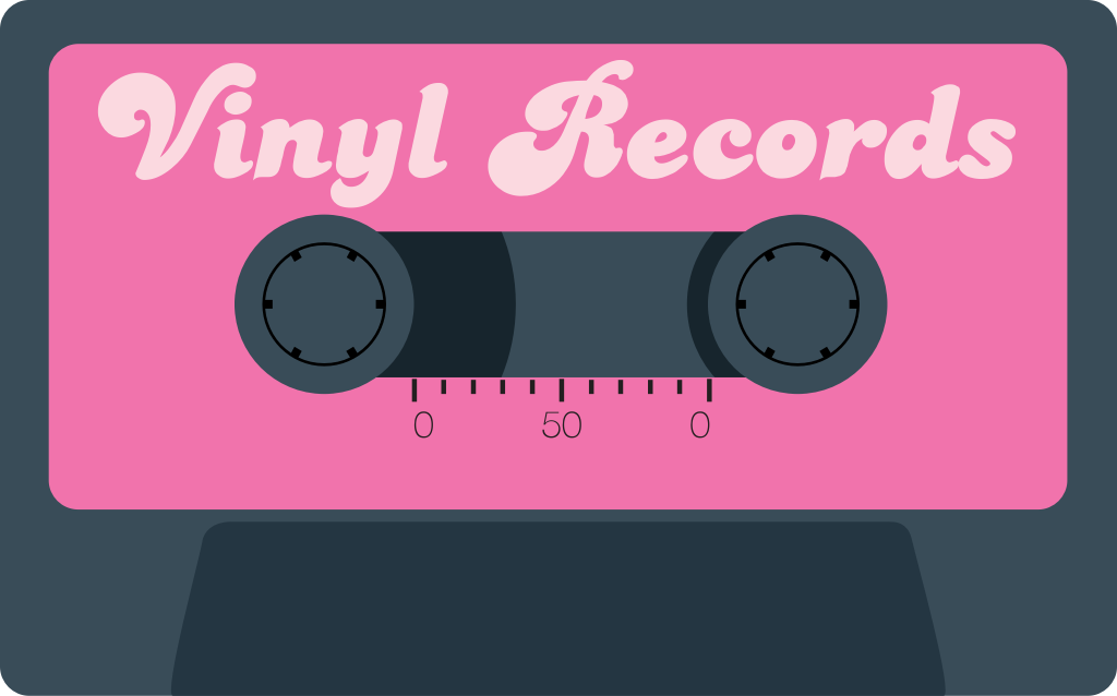 Music equipment retro cassette vector