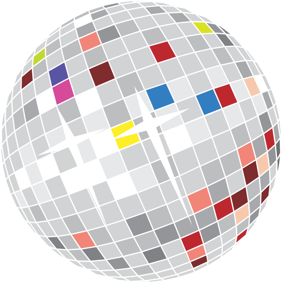 Disco ball lamp vector