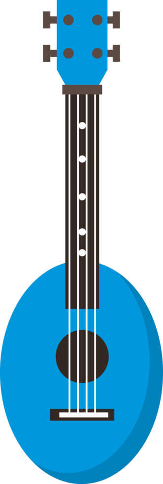 Colorful ukulele vector