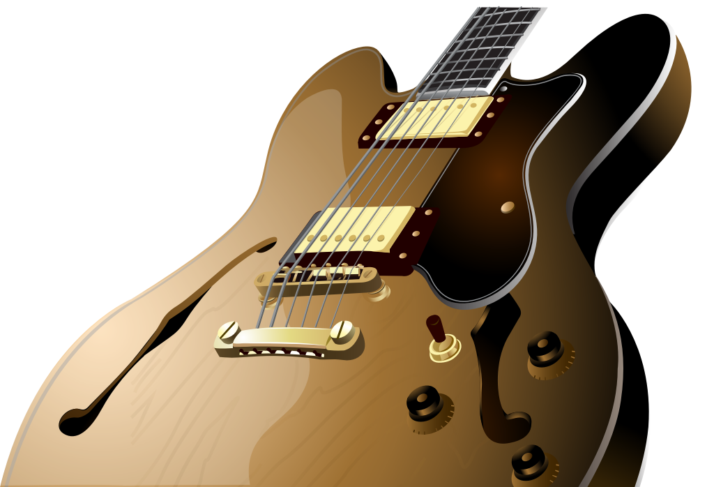 Guitar part body  vector