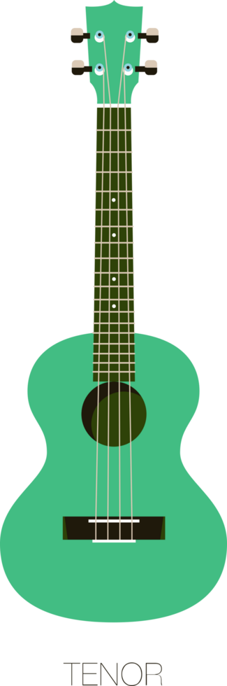 tipo de ukelele vector