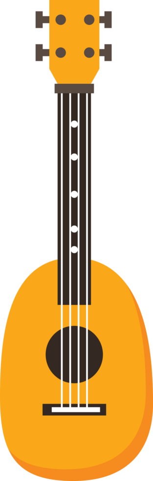 Colorful ukulele vector