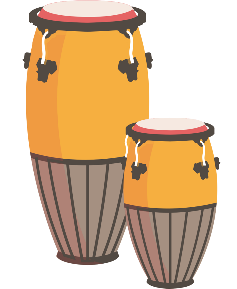 instrumento de percusión conga vector