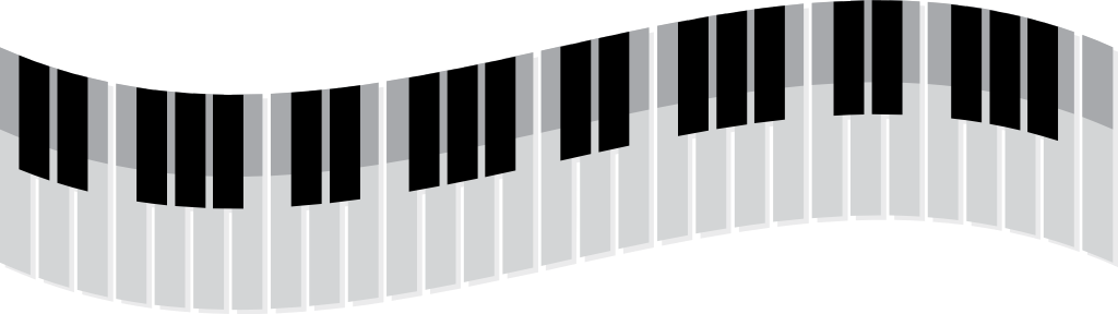 Wavy piano vector