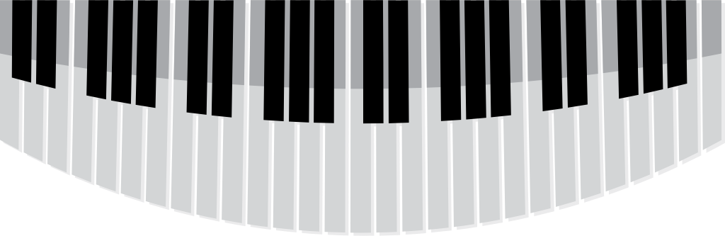 Wavy piano vector