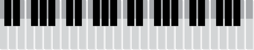 Wavy piano vector