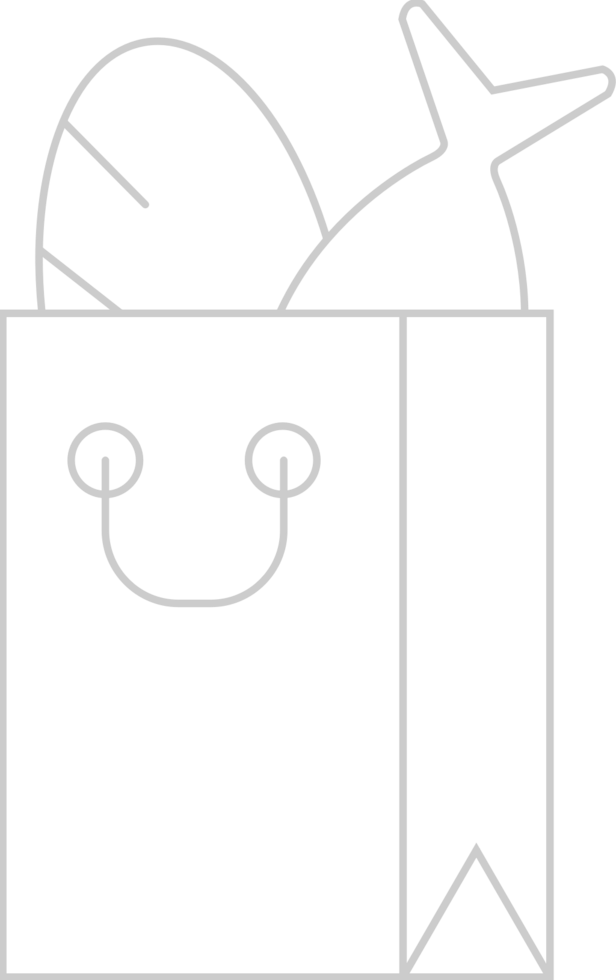 Grocery Bag vector