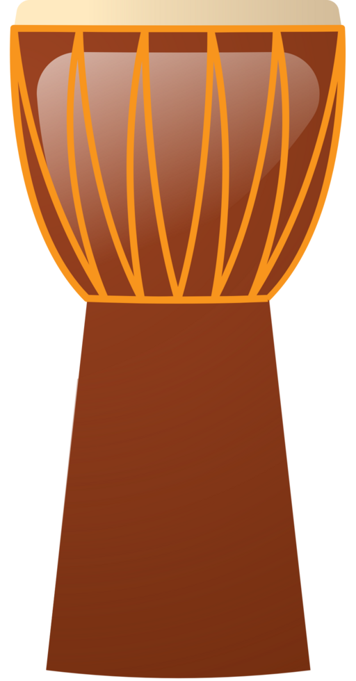 African drum djembe vector