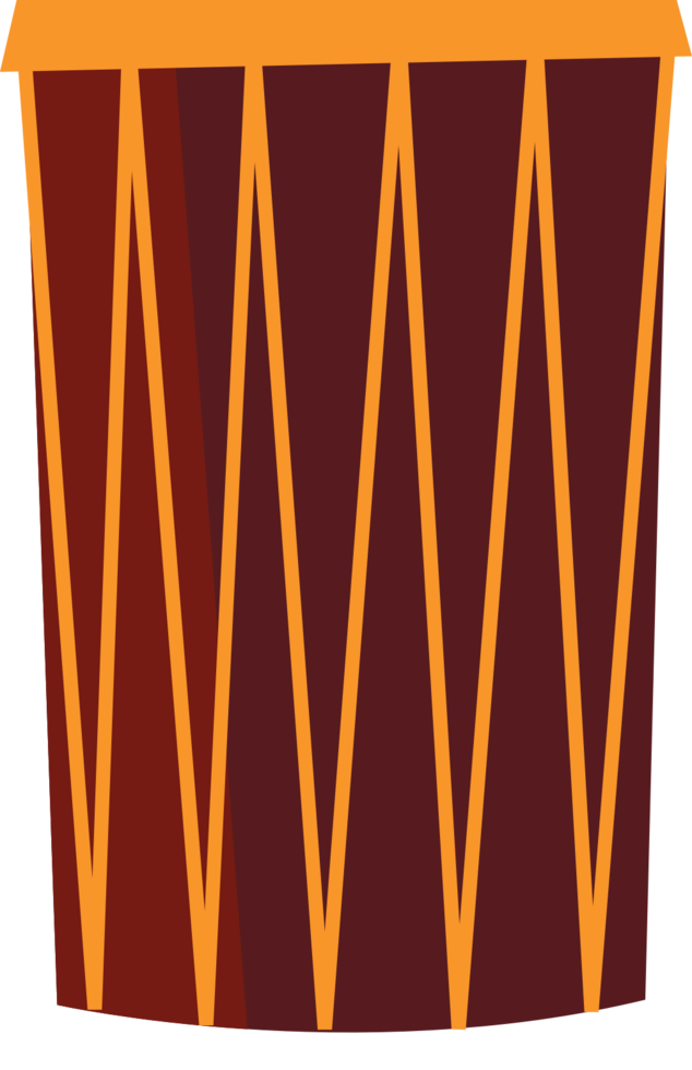 African drum  vector