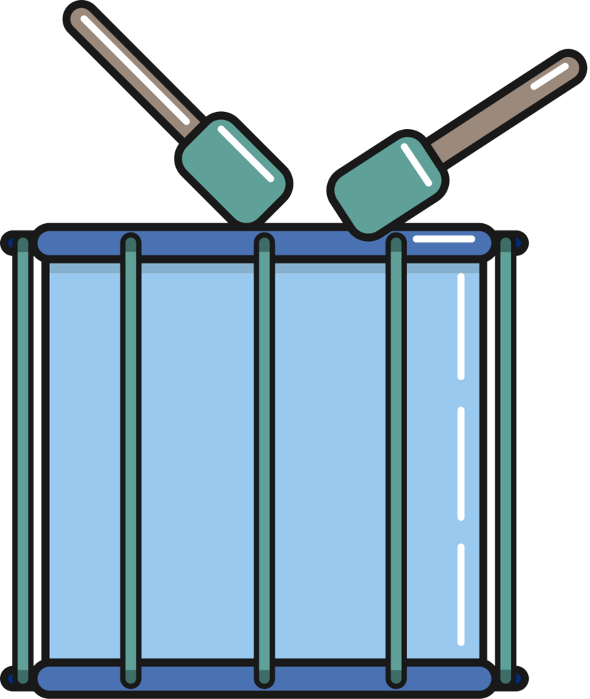Percussion instrument snare drum vector