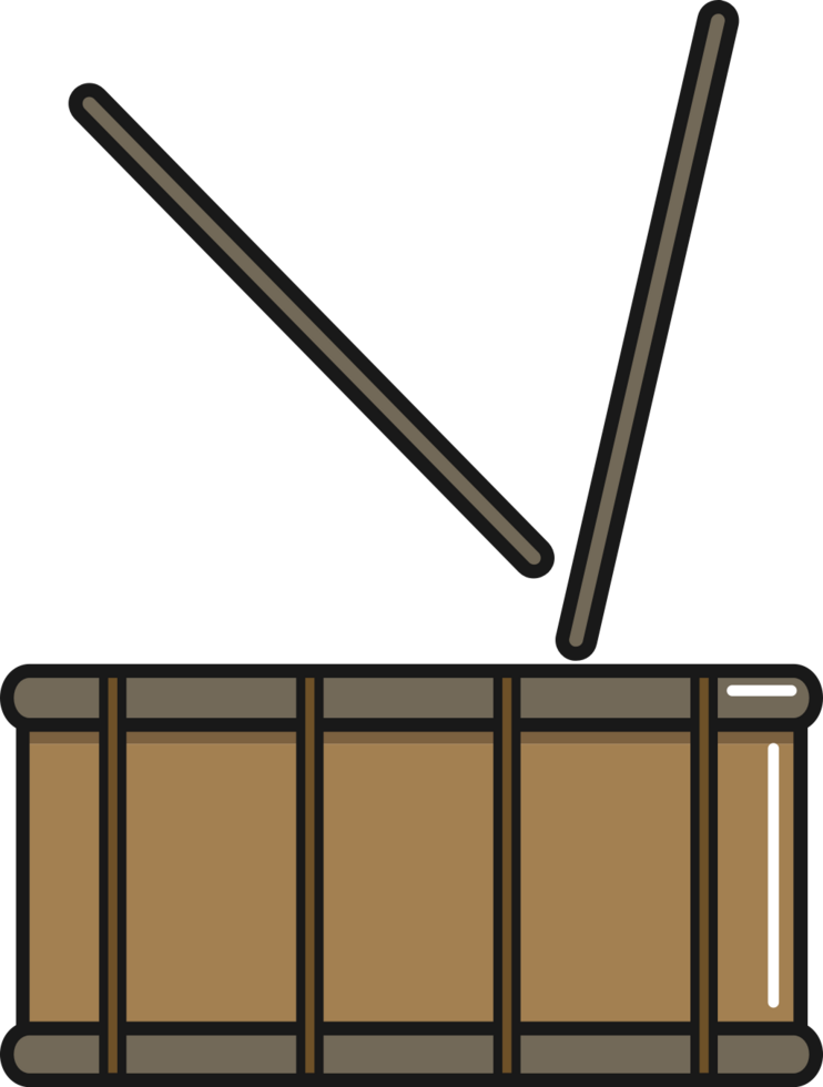 Percussion instrument snare drum vector