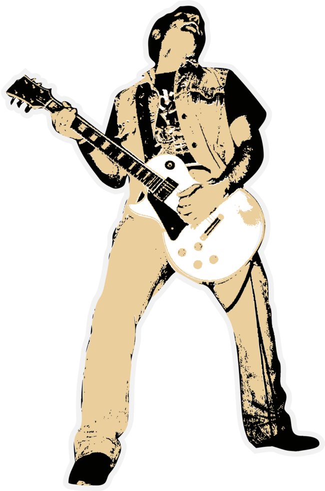 Guitar player vector