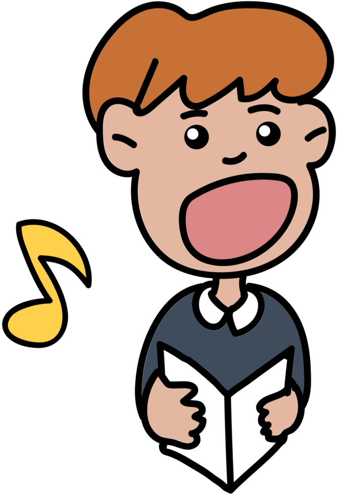 Choir kid  vector