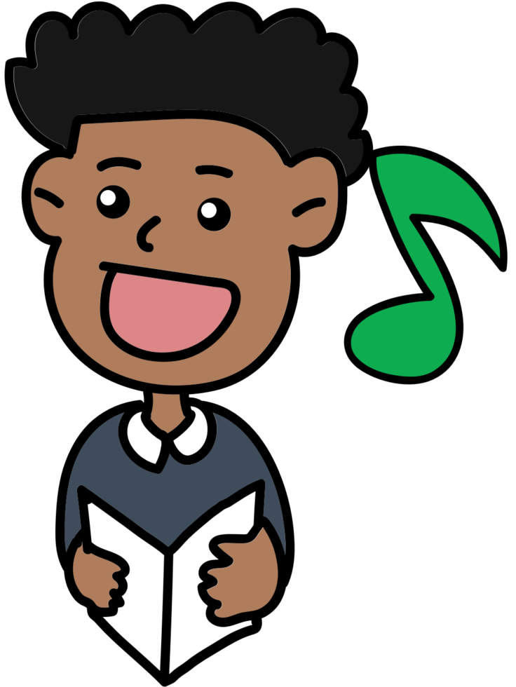 Choir kid  vector