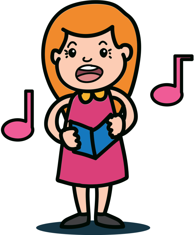 Choir kid vector