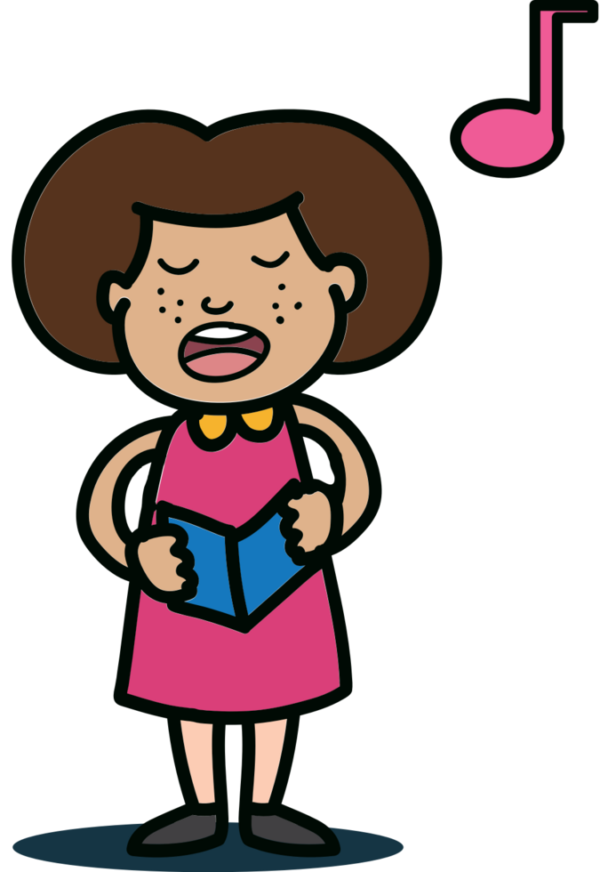 Choir kid vector