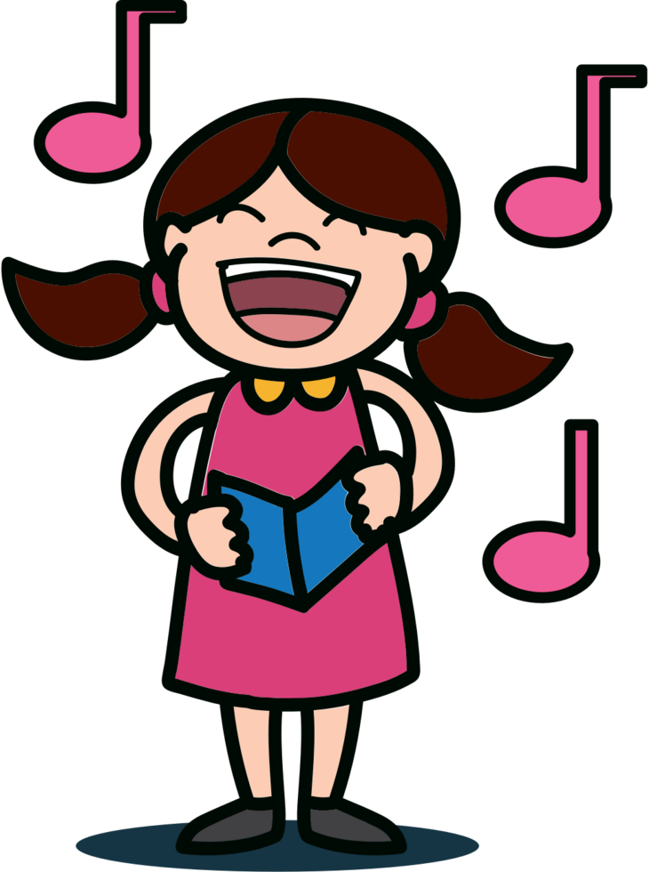 Choir kid vector