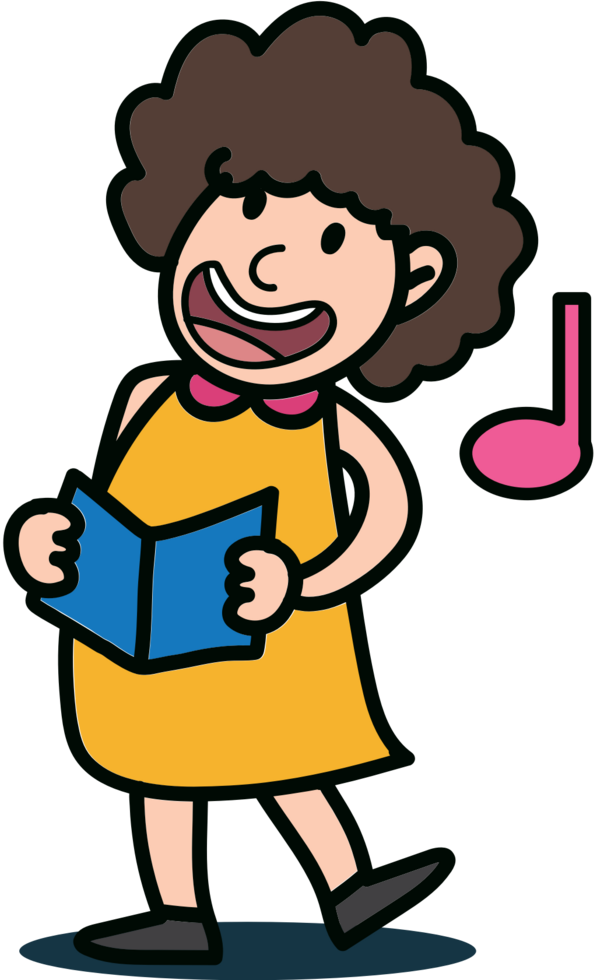 Choir kid vector