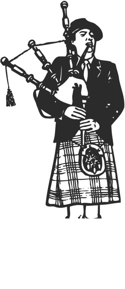 Bagpipes player vector