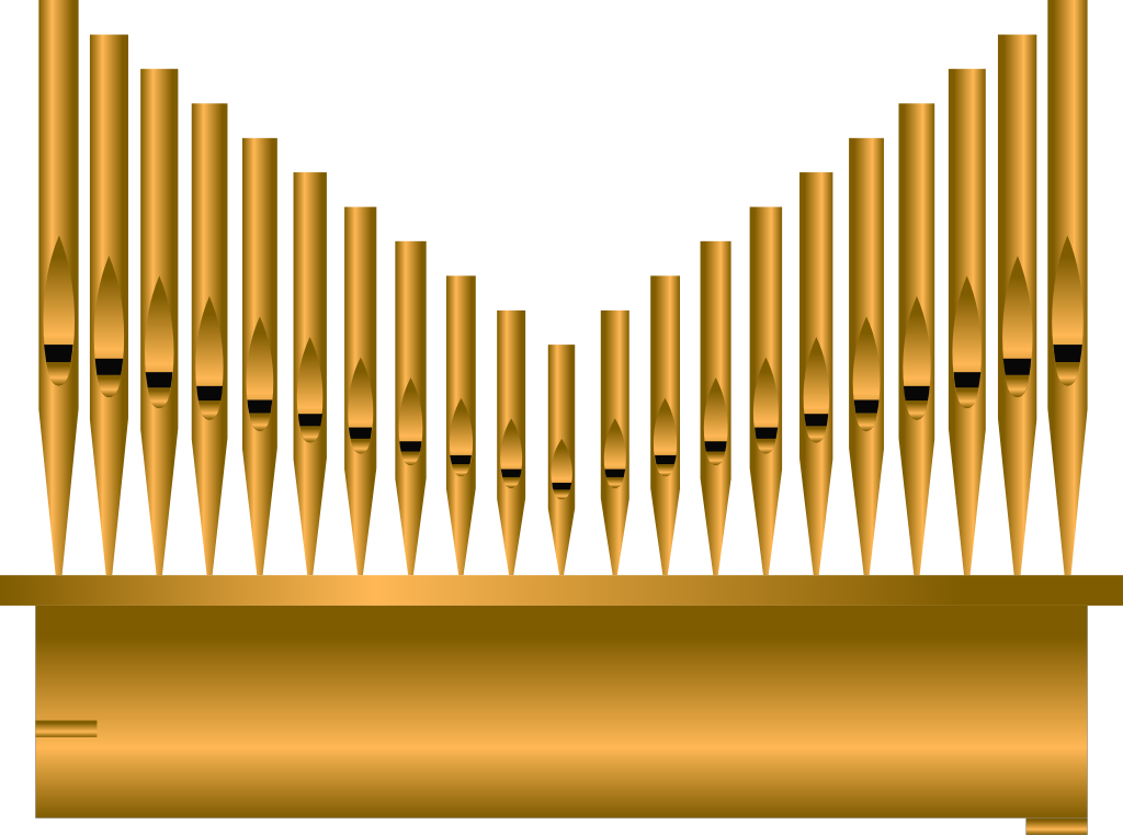 Pipe organ vector