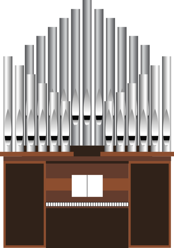 Pipe organ vector