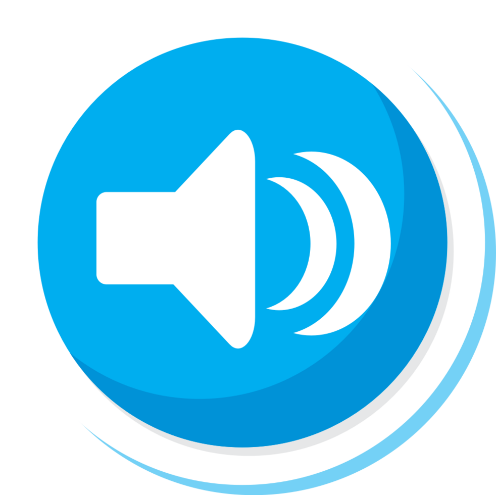 Music player button sound vector
