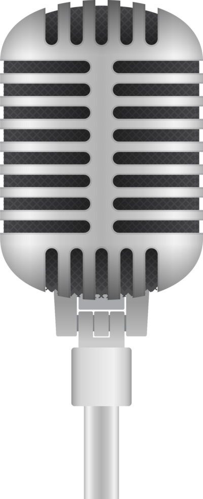 Music microphone vector