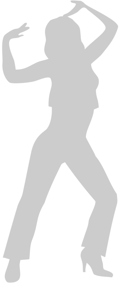 Dancing girl vector