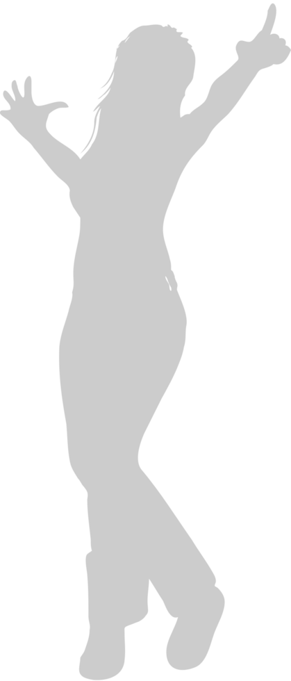 Dancing girl vector
