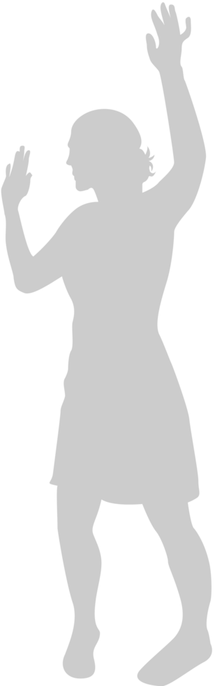 Dancing girl vector