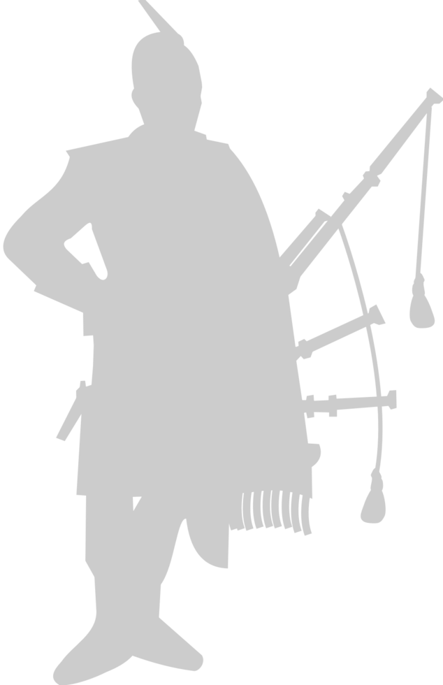 Scottish bagpipes player vector