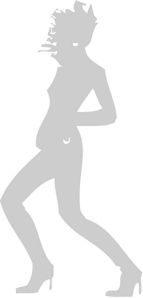 Dancing girl vector