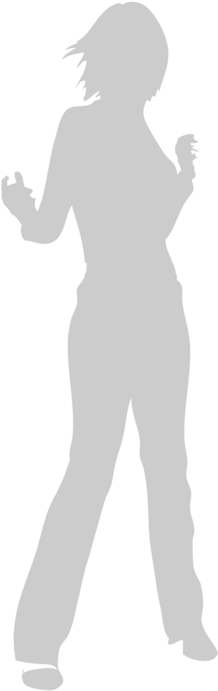 Dancing girl vector