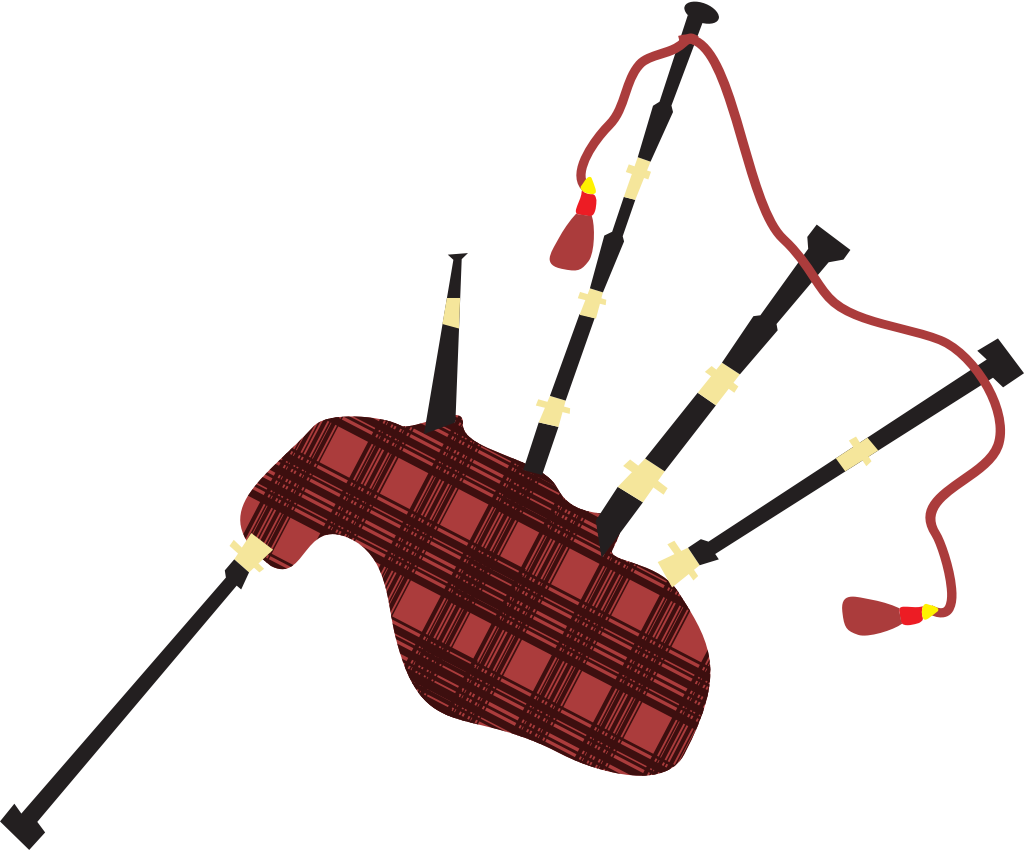 Bagpipes scotland vector