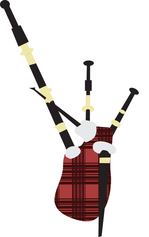 Bagpipes scotland vector