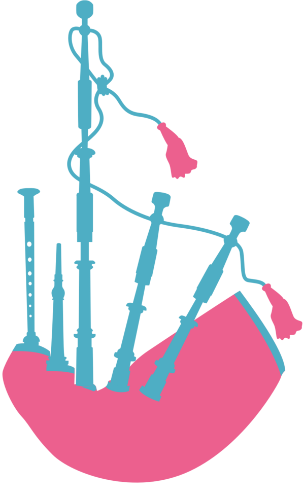 Music instrument bagpipes vector