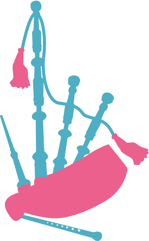 Music instrument bagpipes vector