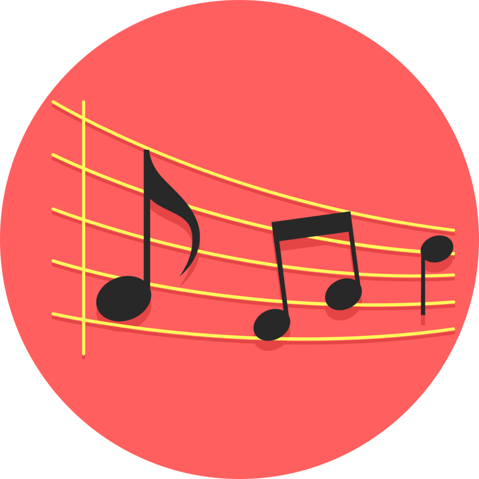 Music note vector