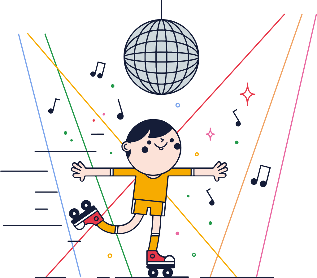 80's roller wheel  vector