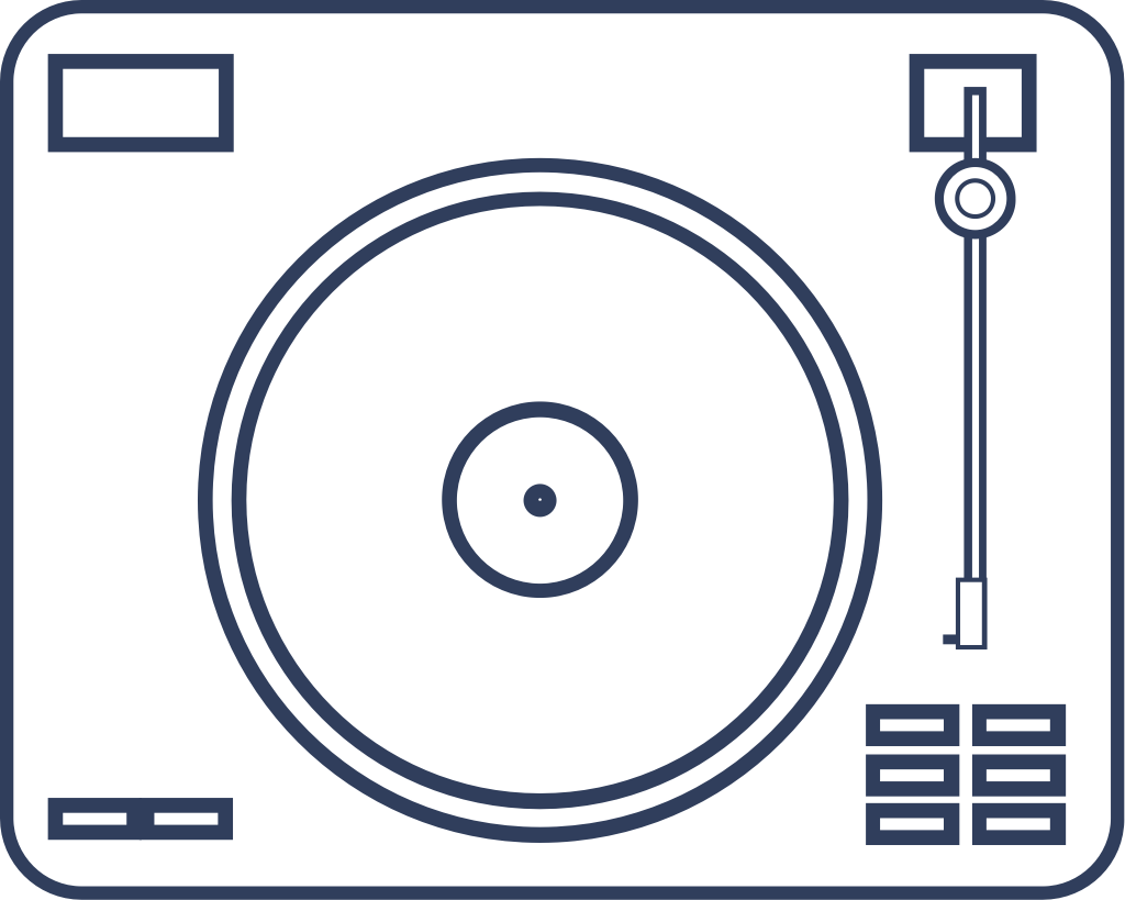 Vinyl record vector