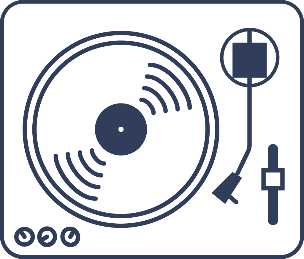 Vinyl record vector
