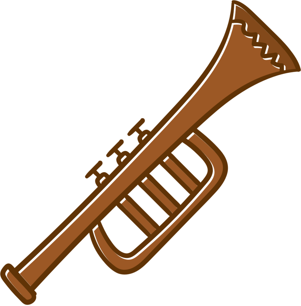 Mariachi instrument trumpet vector