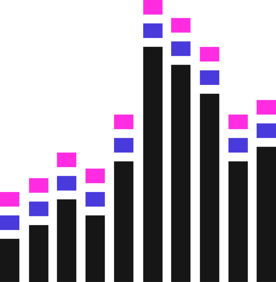 Music sound bar vector