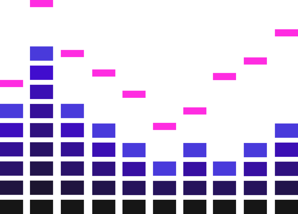 Music sound bar vector