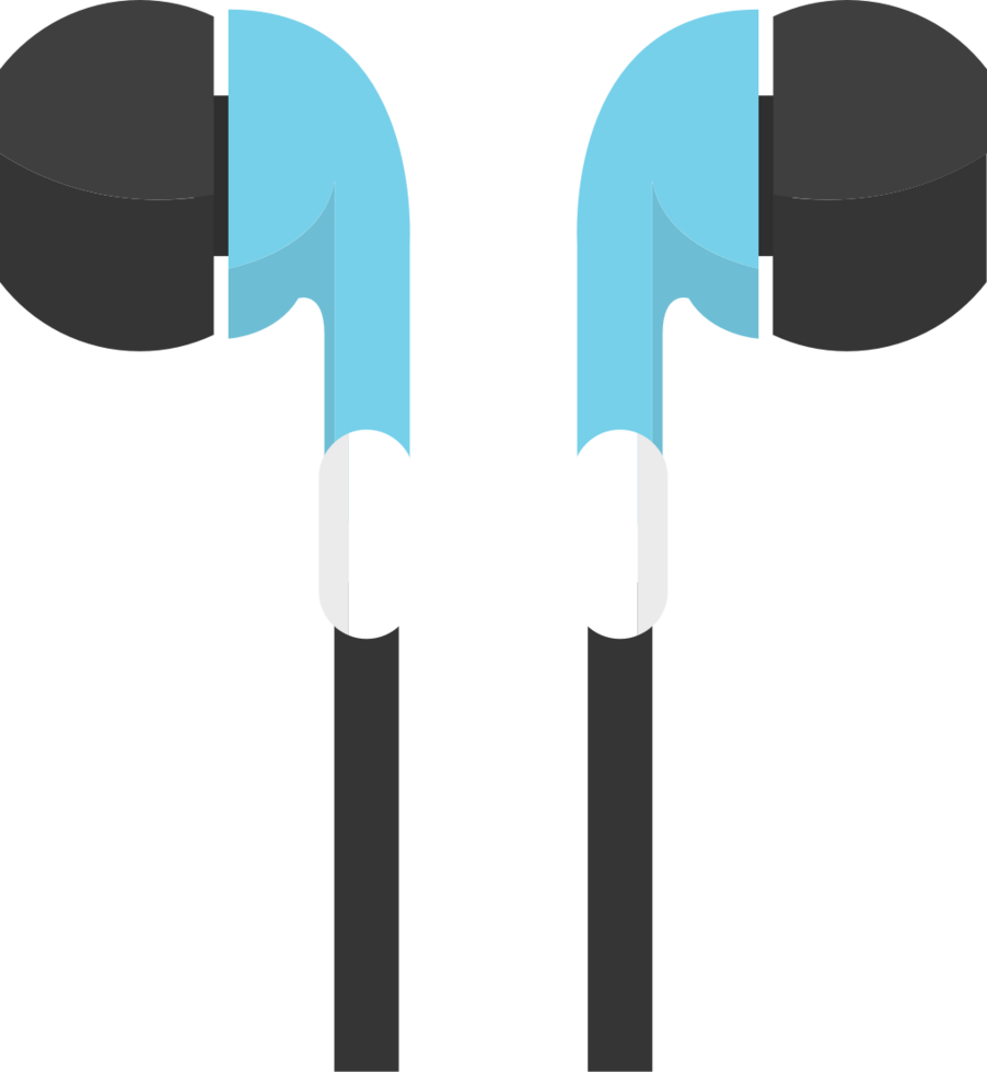Music equipment earphone vector
