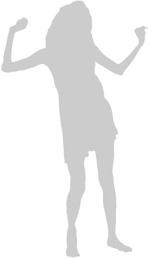 Dancing girl vector