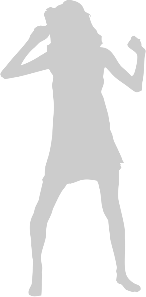 Dancing girl vector