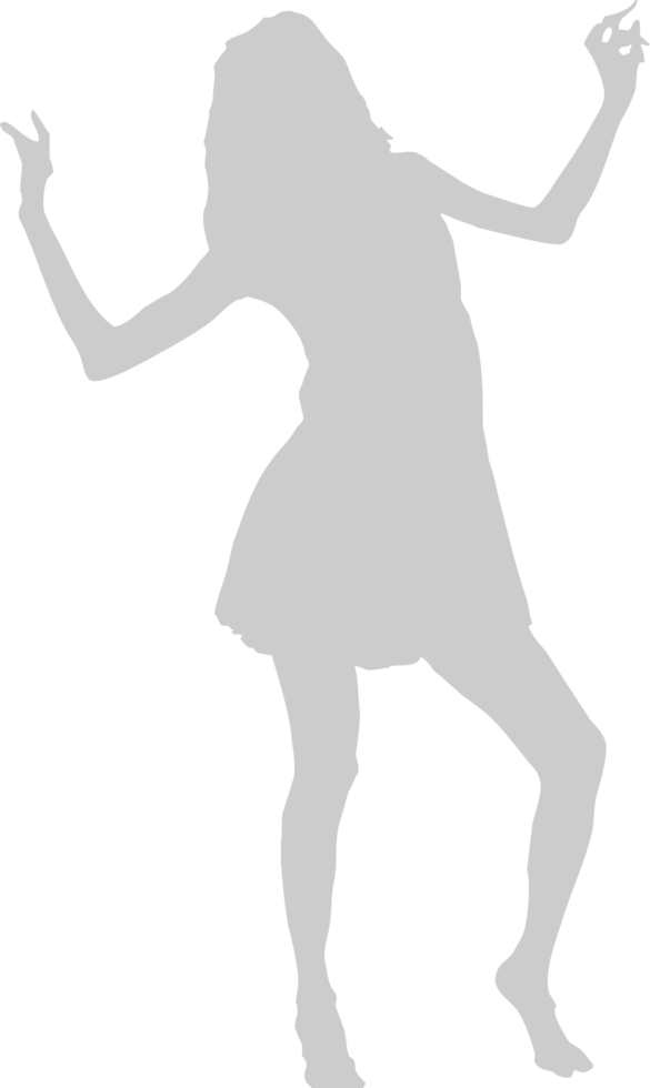 Dancing girl vector