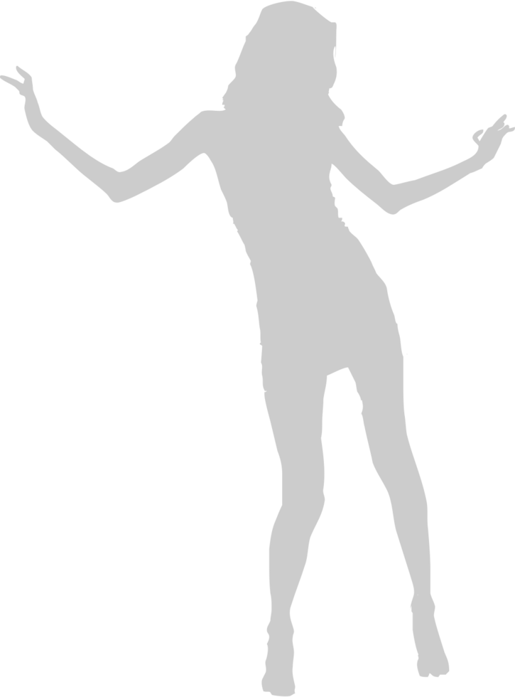 Dancing girl vector